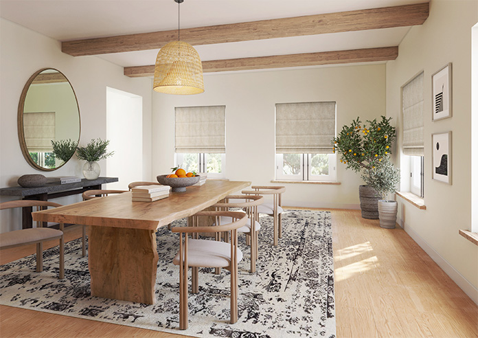 Memphis, Light Tan - Twist&Fit Roman Blind - Image 6
